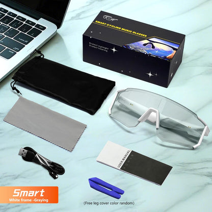 Auto-Tinting Smart Sunglasses — Clear Vision, Music, & Hands-Free Calls