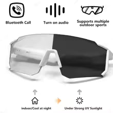 Auto-Tinting Smart Sunglasses — Clear Vision, Music, & Hands-Free Calls